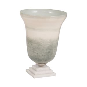 ERWINLAND GREEN GLASS VASE 14 (IN) 4