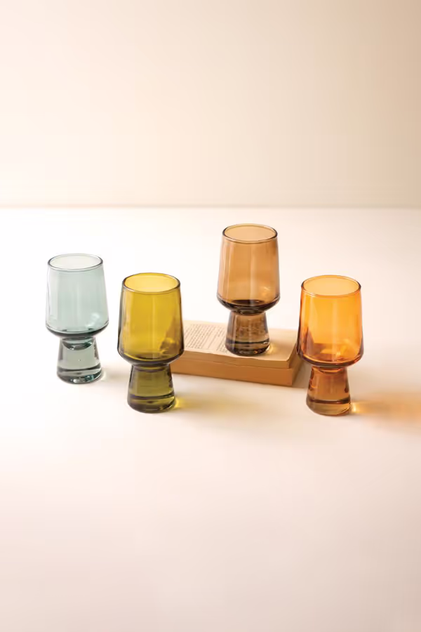 Set of 4 Solid Base Tumblers