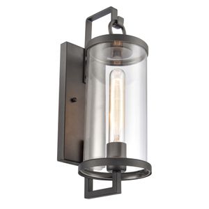Hopkins 15.75'' High 1-Light Outdoor Sconce - Charcoal Black 5