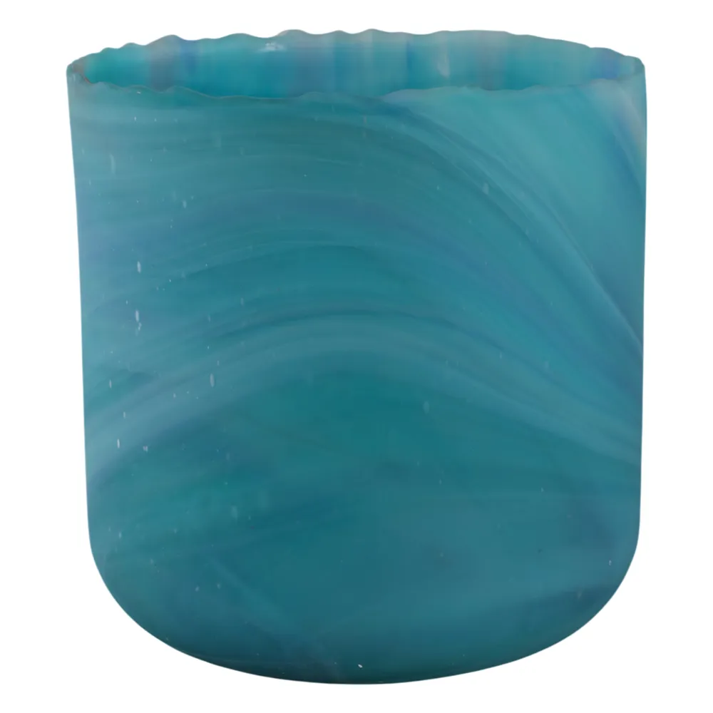 PARKERGROVE TURQUOISE GLASS VASE 11 (IN)