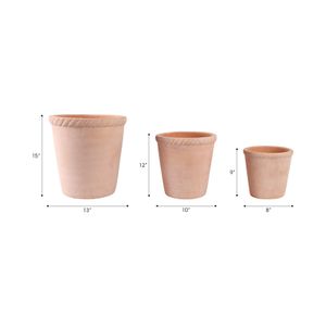 COOPERSHAW SET OF 3 RED PLANTER 15 (IN) 9