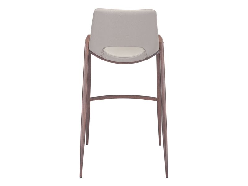 Desi Barstool Beige & Walnut 5