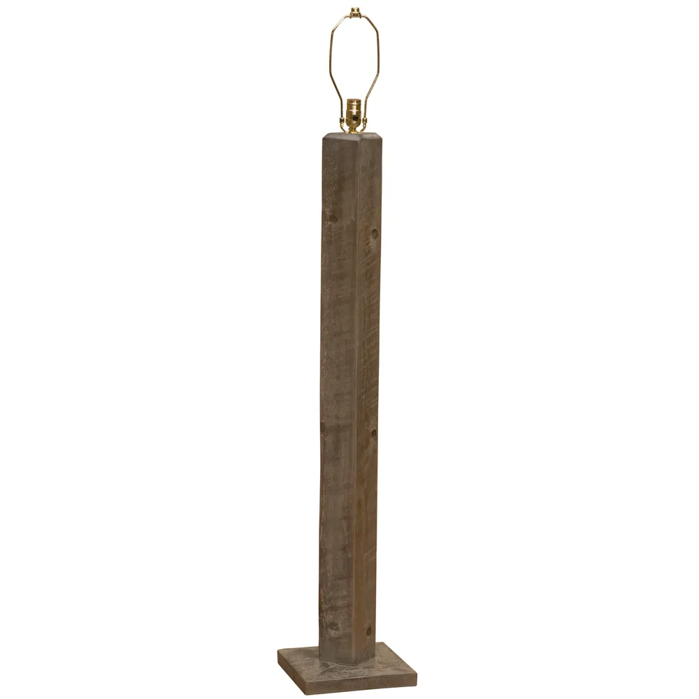 WoodShop Floor Lamp without Lamp Shade