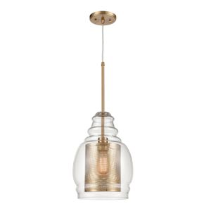 Herndon 11'' Wide 1-Light Pendant - Antique Gold 1