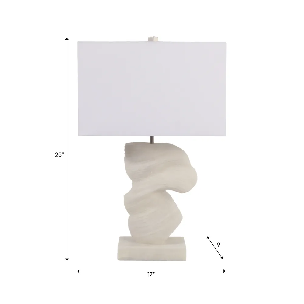 NEWTONWORTH IVORY LAMP 25 (IN)