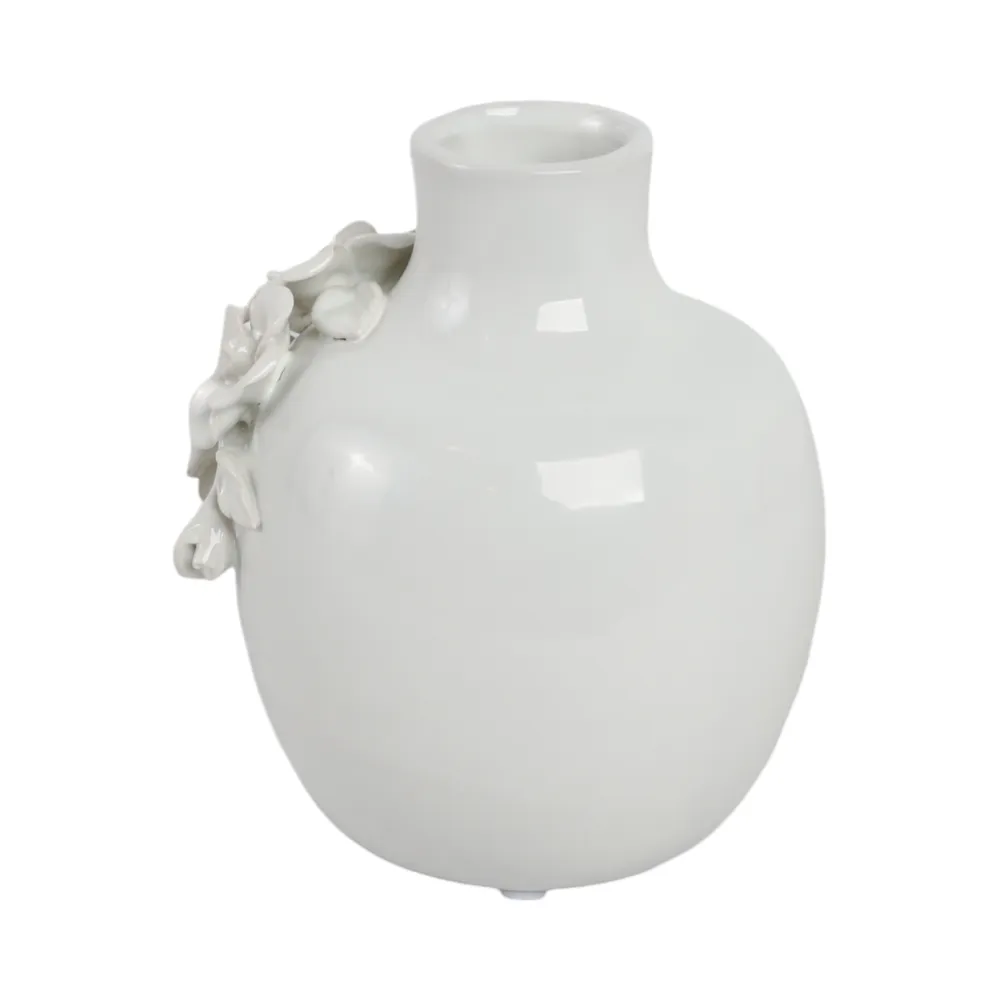RYLANBEACH WHITE VASE 7 (IN)