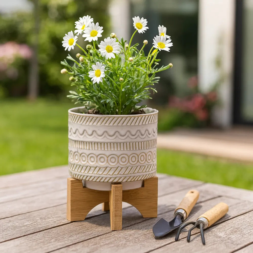 DORSETPORT IVORY PLANTER 8 (IN)