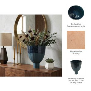 LUCASLAKE BLUE VASE 14 (IN) 10