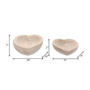 DASHLAKE SET OF 2 BROWN BOWLS 3 (IN) 8