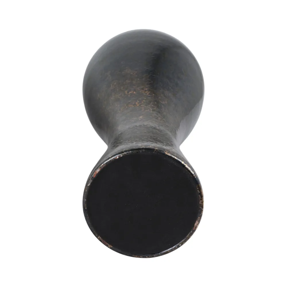 THORNTON BLACK GLASS VASE 34 (IN)