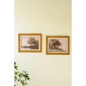 Set of 2 Framed Landscape Prints 1