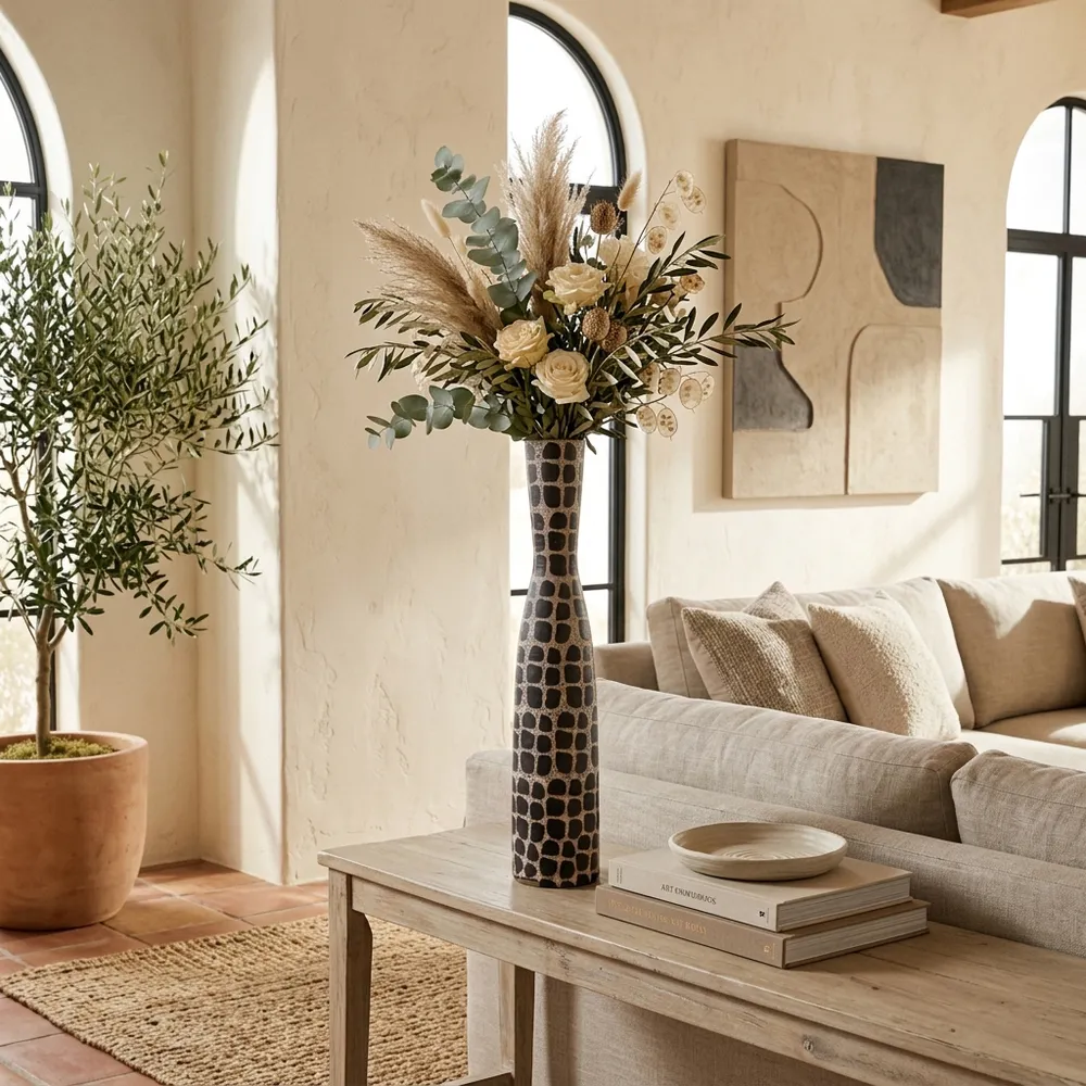 GAINES BLACK VASE 30 (IN)