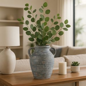 CARLINROSE BLUE VASE 13 (IN) 12