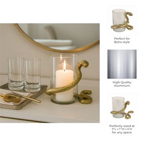HARPERRIDGE GOLD CANDLE HOLDER 6 (IN) 10