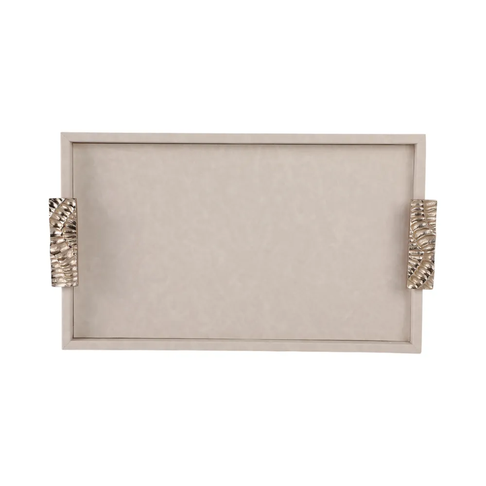 LANE SET OF 2 IVORY TRAY 1 (IN)