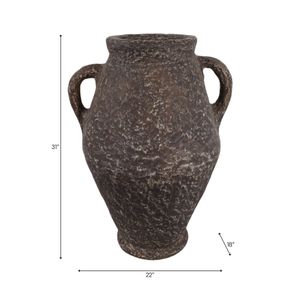 NATESTONE BROWN VASE 31 (IN) 10