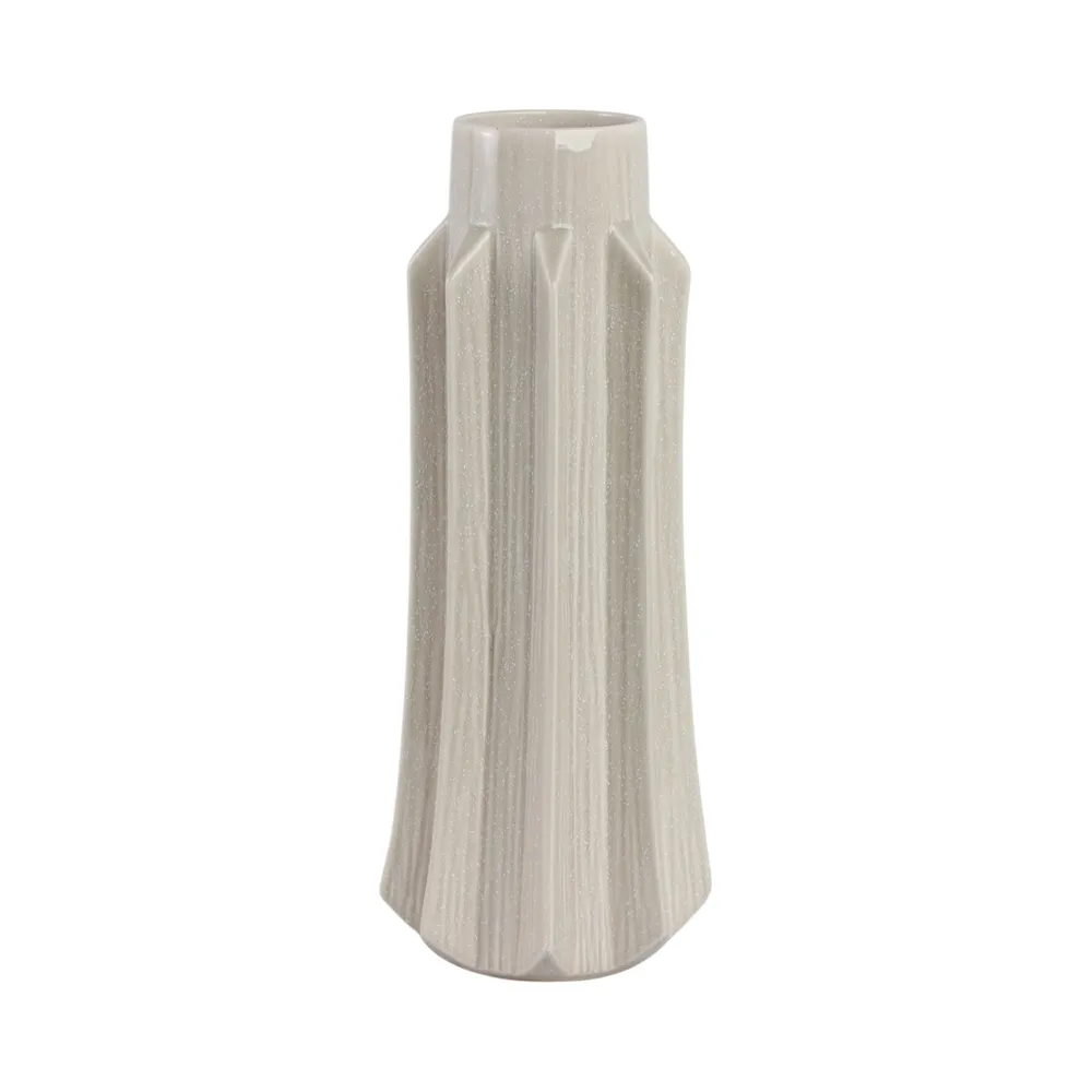 BAKERHAVEN TAUPE VASE 19 (IN)