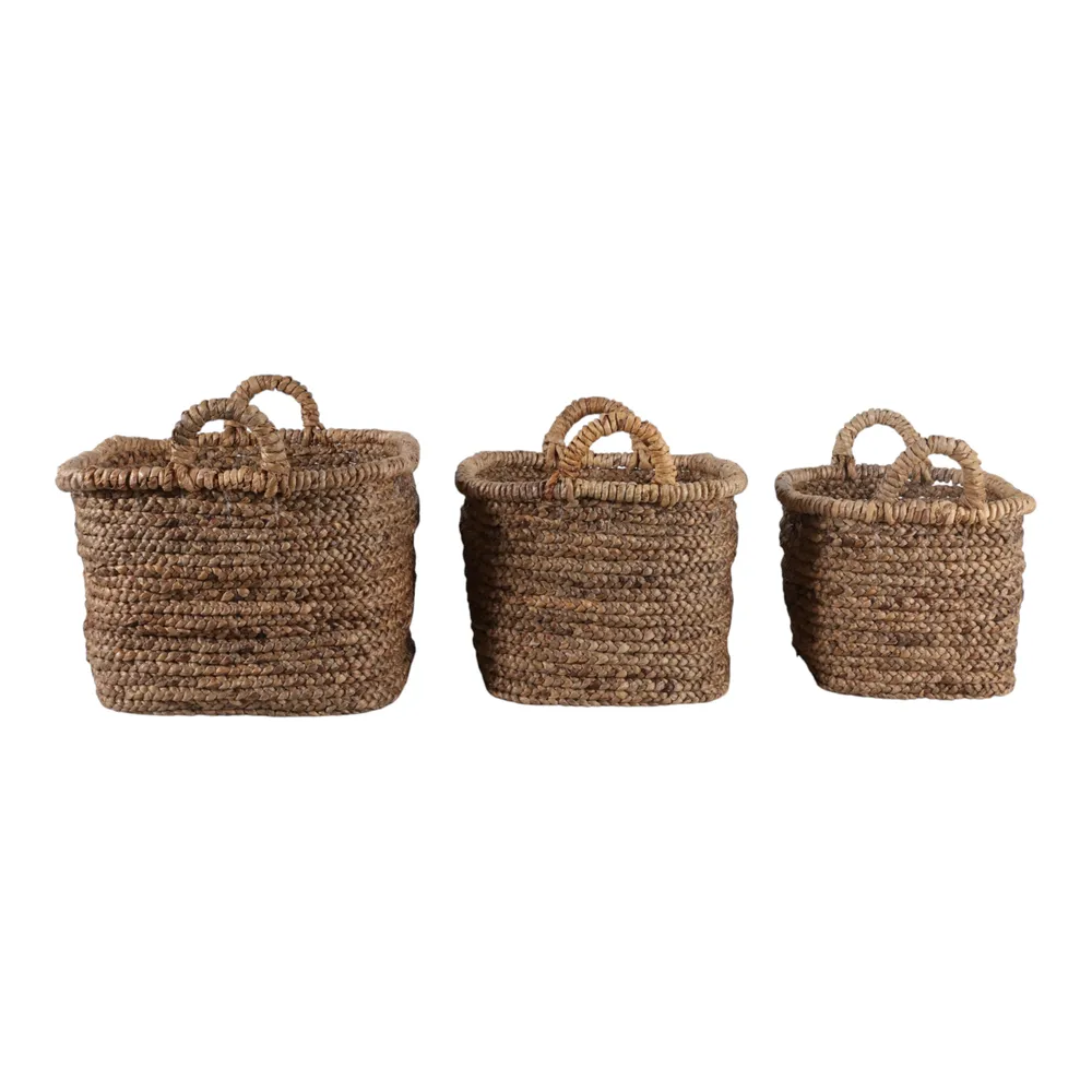 REXMORE SET OF 3 BROWN BASKETS 16 (IN)