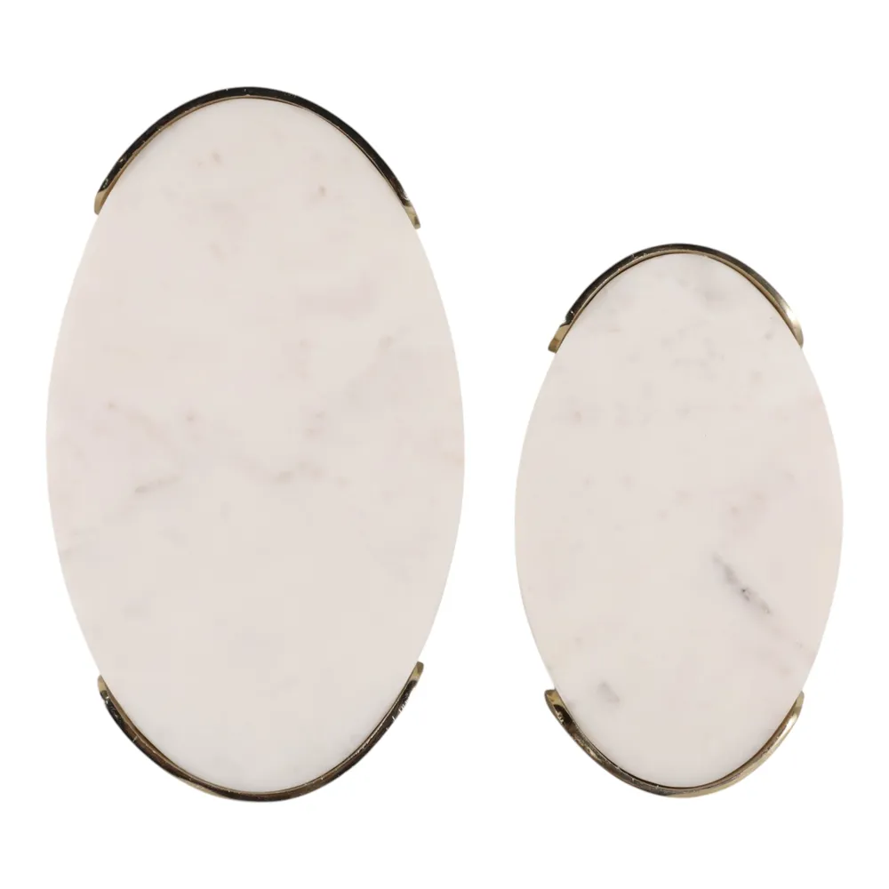OWENPARK SET OF 2 WHITE TRAY 2 (IN)