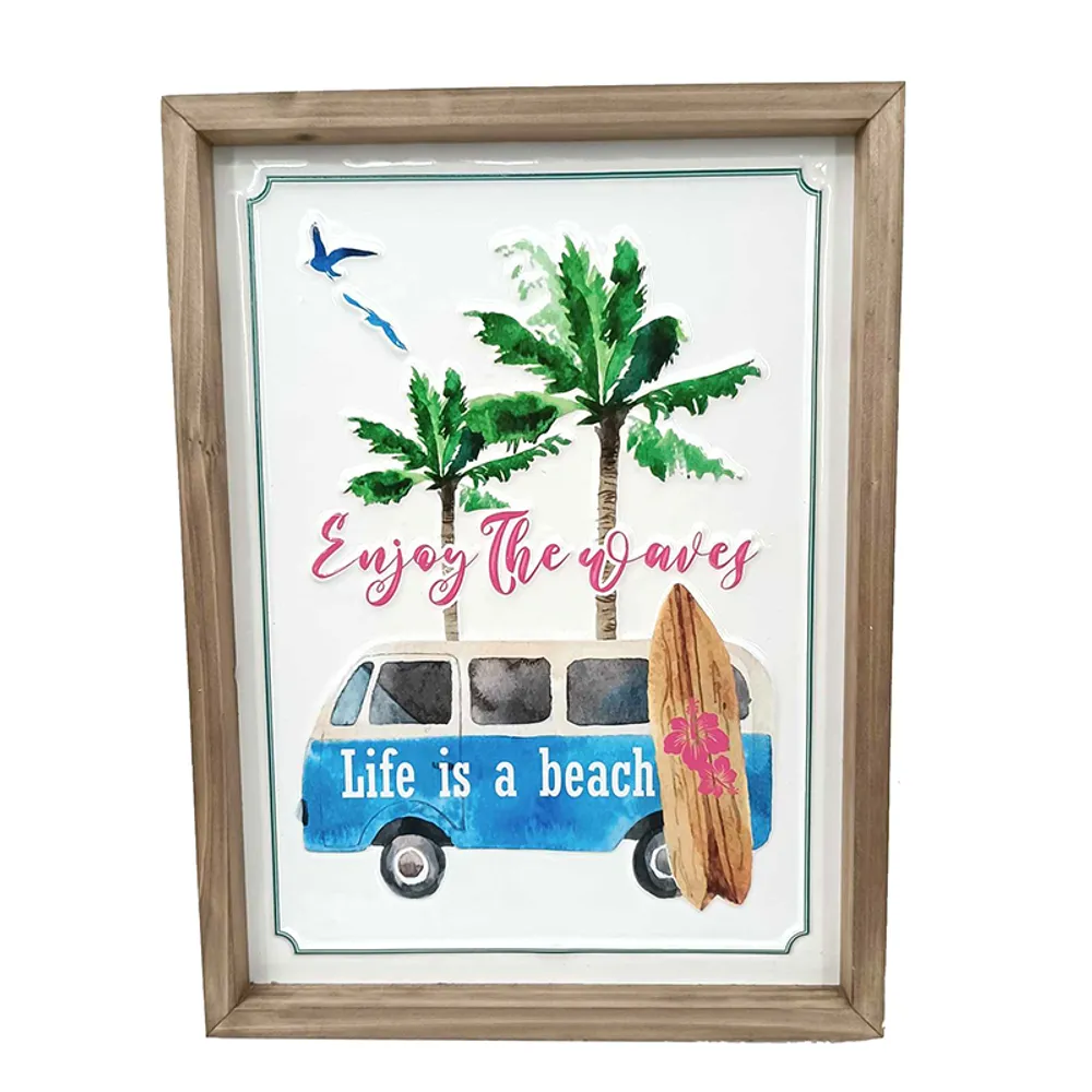 15-3/4" ENJOY THE WAVES SIGN