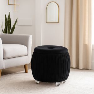 HENLEYFORD BLACK STOOL 18 (IN) 2