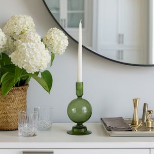 SKYLERCLIFF GREEN CANDLE HOLDER 7 (IN) 2