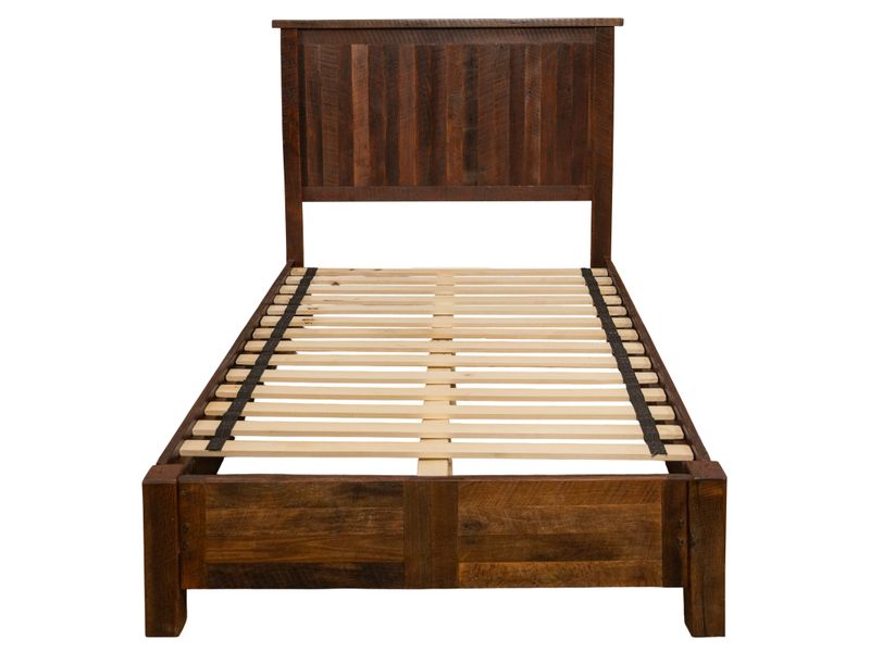 Barnwood Traditional Bed with Rail System - Double 5