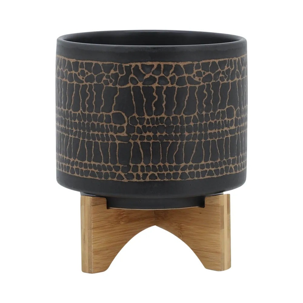 LANDONVIEW BLACK PLANTER 9 (IN)