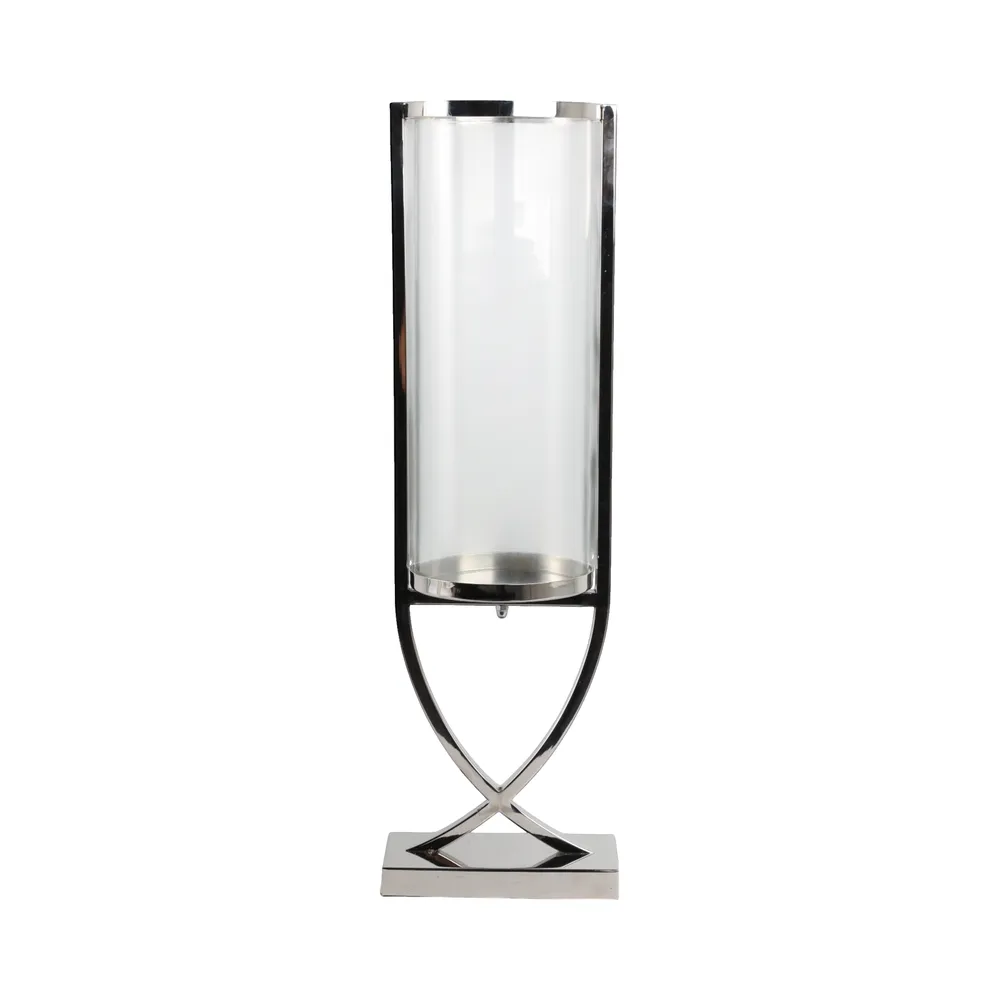 OLIVERHAVEN SILVER CANDLE HOLDER 27 (IN)