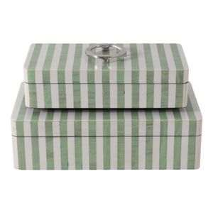DECKERWORTH SET OF 2 GREEN BOXES 5 (IN) 6