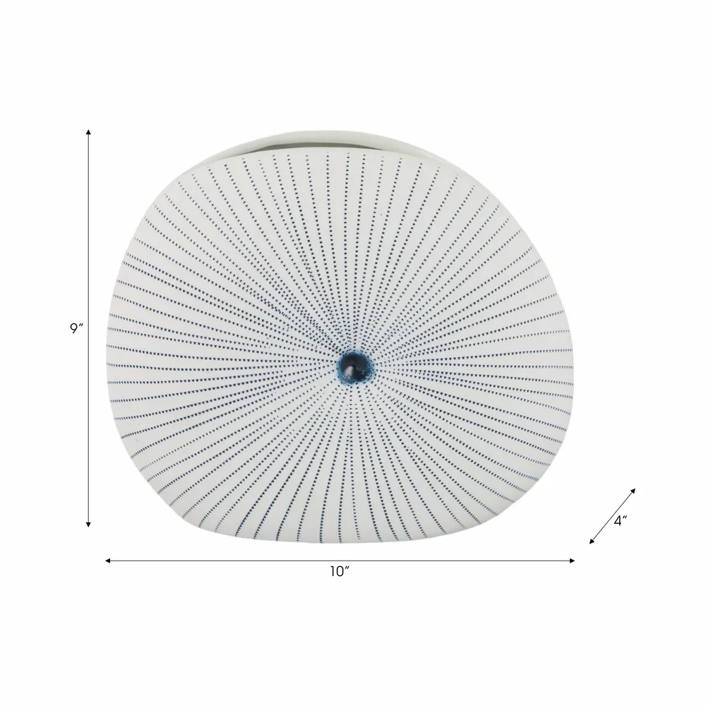 LOCHFORD WHITE VASE 9 (IN)