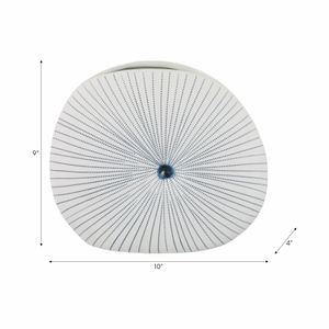 LOCHFORD WHITE VASE 9 (IN) 9