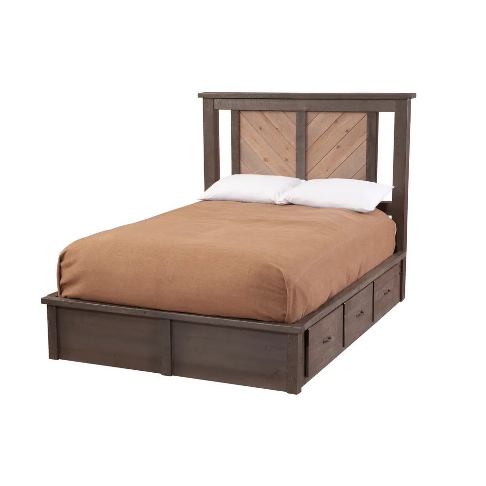WoodShop Three Drawer Underbed for Platform - Double/Single - Hardware Choice:  TBD