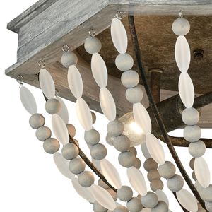 Summerton 18'' Wide 3-Light Flush Mount - Washed Gray 2
