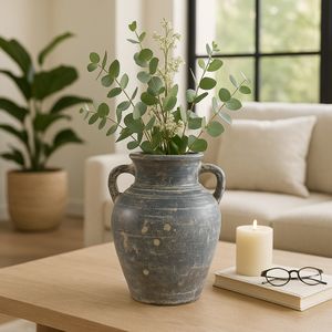 CARLINROSE BLUE VASE 10 (IN) 11