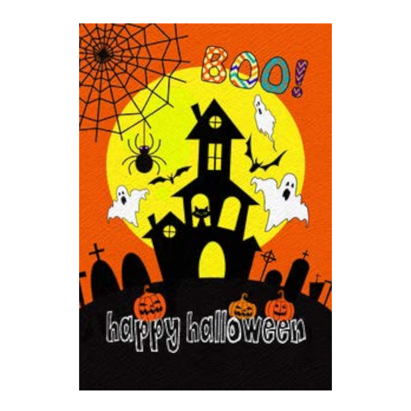12X18IN HAPPY HALLOWEEN BOO