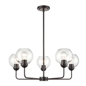 Boman 28'' Wide 5-Light Chandelier - Oil Rubbed Bronze 1