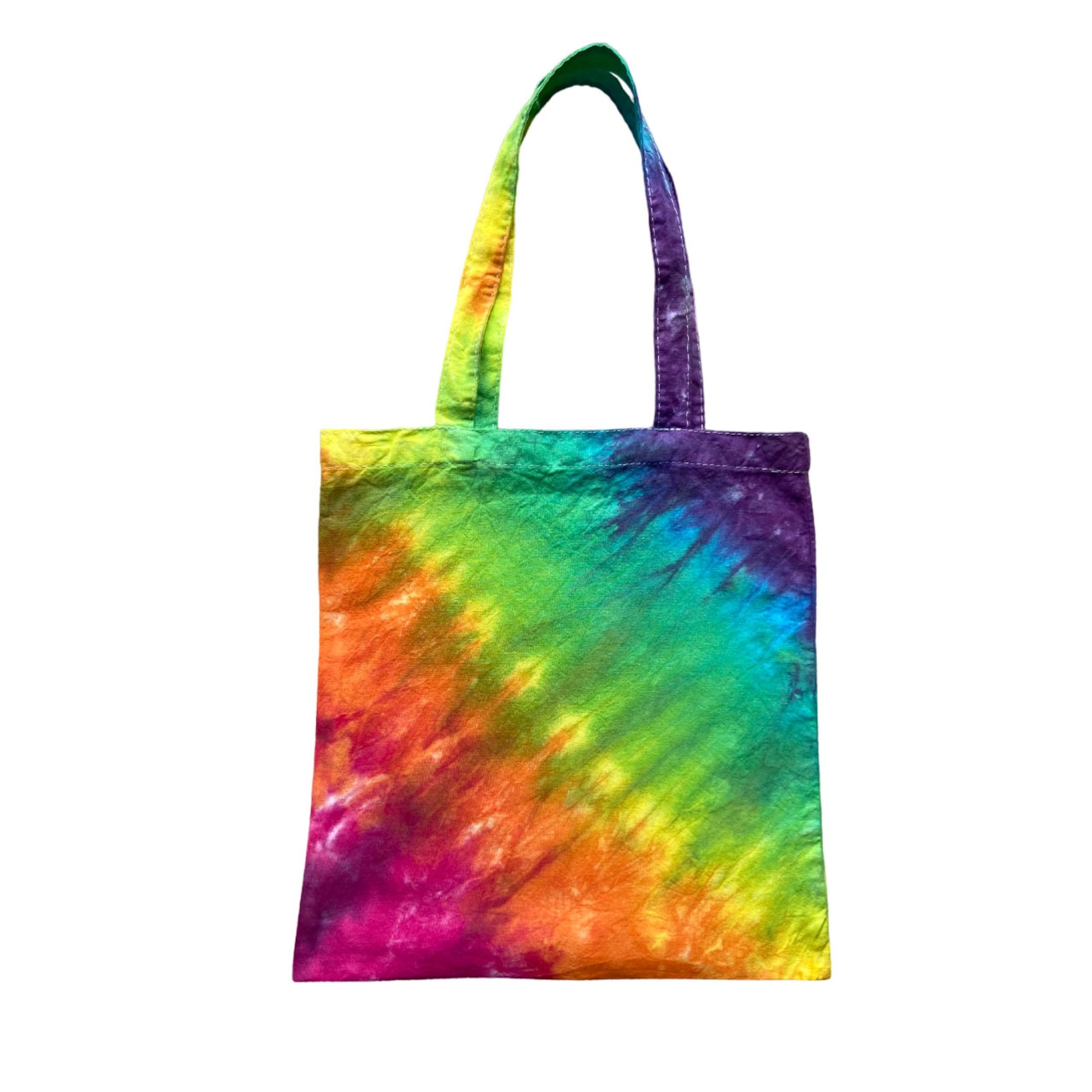 CANVAS SLING BAG - PINK/BLUE TIE-DYE