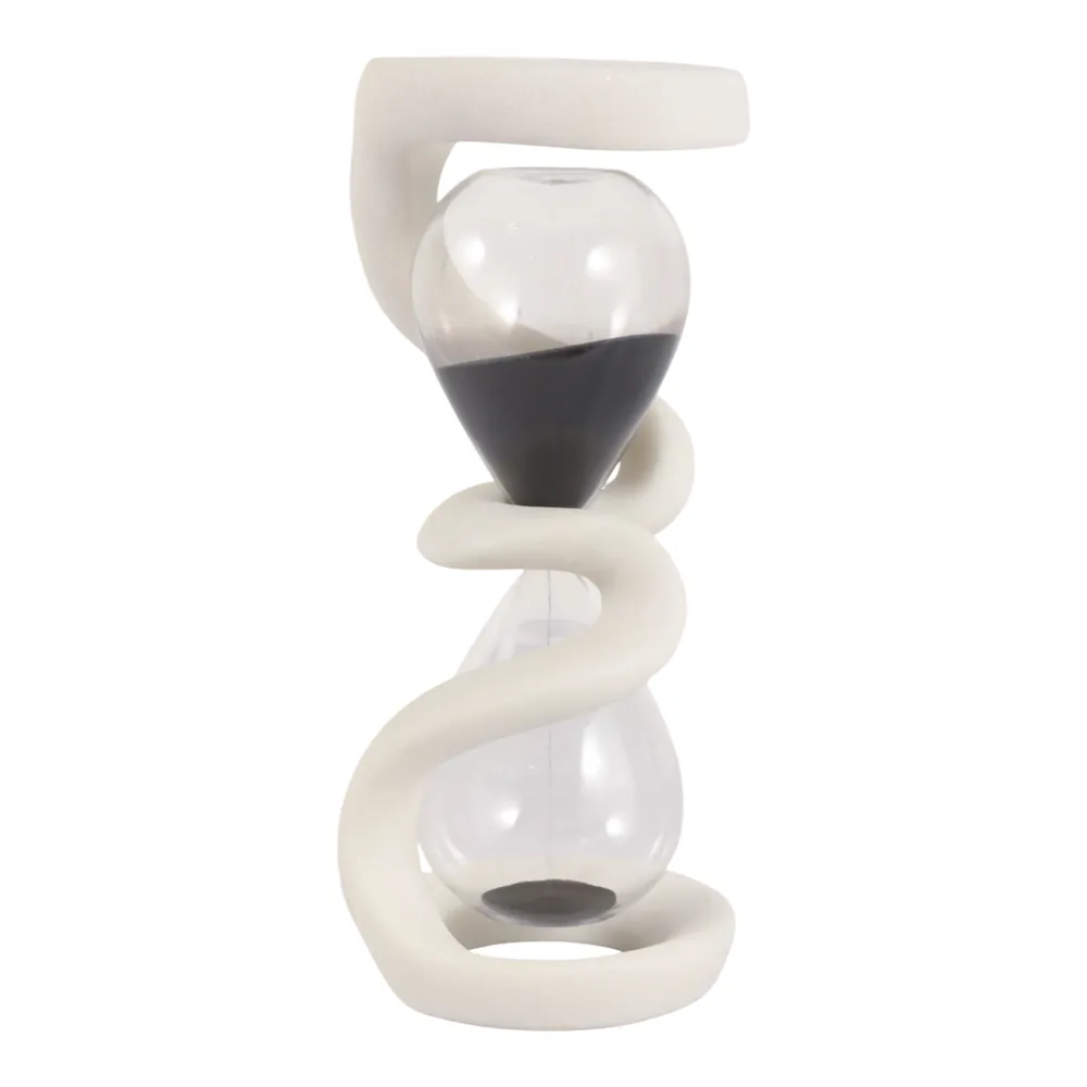 TESSSIDE WHITE HOURGLASS 13 (IN)