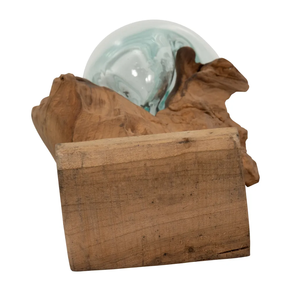 BARRONFORD BROWN GLASS VASE 12 (IN)