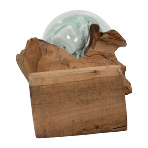 BARRONFORD BROWN GLASS VASE 12 (IN) 9