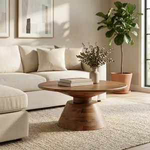 RUTHBURN BROWN COFFEE TABLE 17 (IN) 11