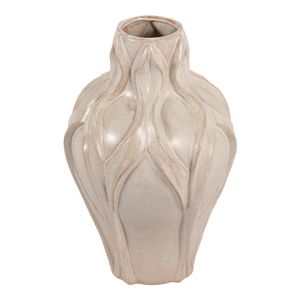 CARLTONOAK IVORY VASE 18 (IN) 6