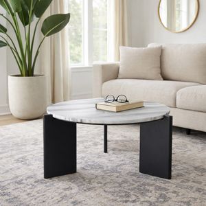 AXELVIEW BLACK COFFEE TABLE 17 (IN) 2