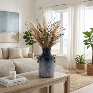 WOODSONROSE BLUE VASE 18 (IN) 2