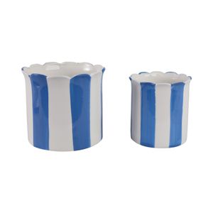 RAFESHAW SET OF 2 BLUE PLANTER 7 (IN) 4
