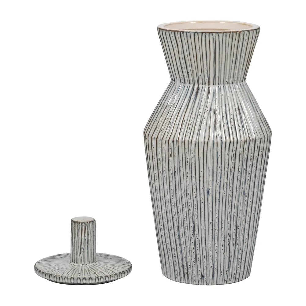 WRENTON WHITE VASE 20 (IN)
