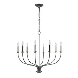 Madeline 32.5'' Wide 8-Light Chandelier - Dark Gray 2