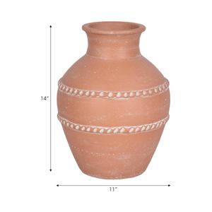 CLAYTONWORTH RED VASE 14 (IN) 9