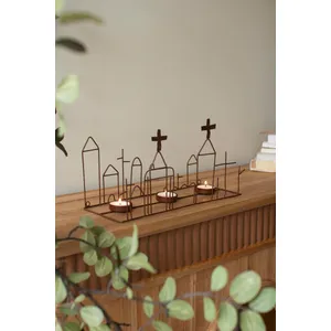 Wire Wall Triple T-Lite Sconce 3